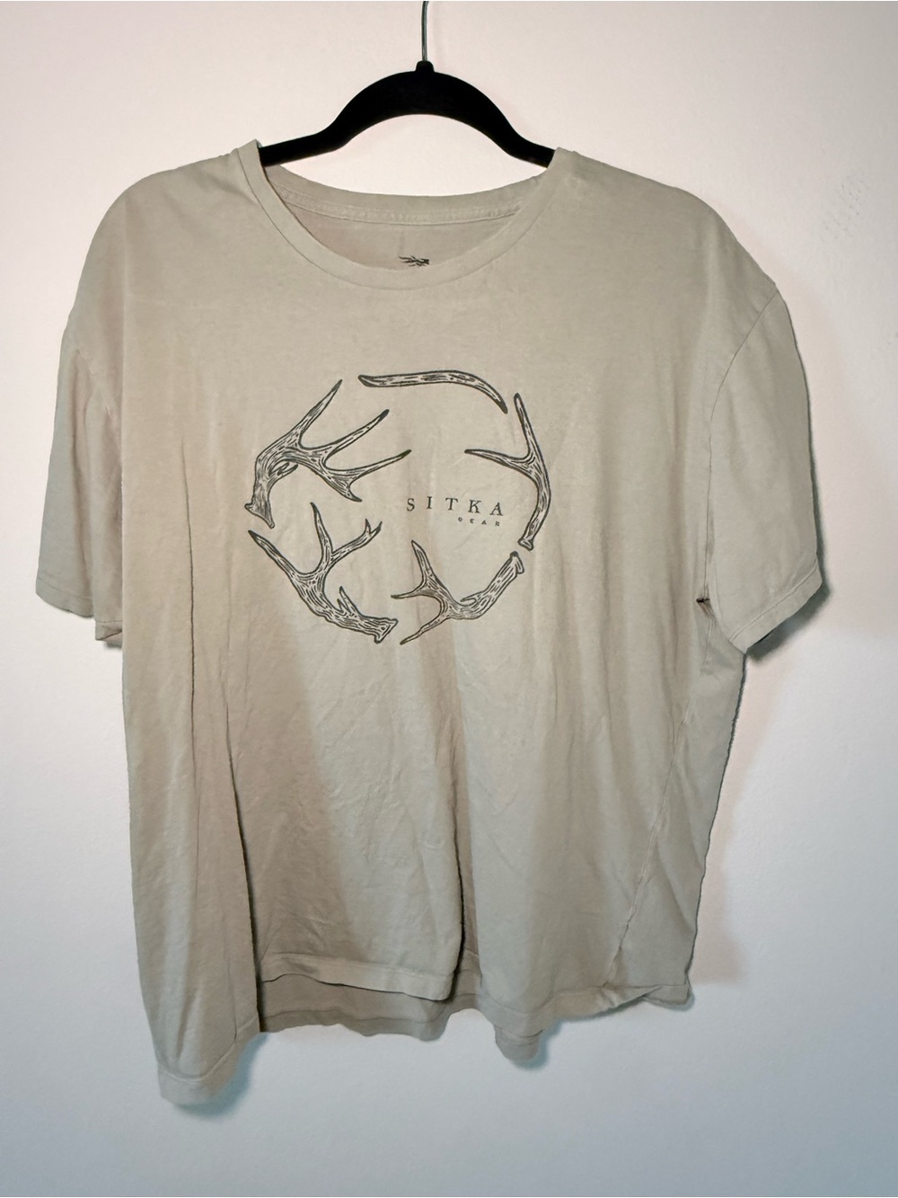 Sitka Men’s Short Sleeve Antler Graphic Tee - Sand